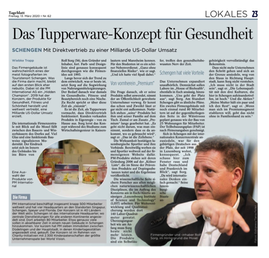 PM international, le concept Tupperware de la santé et du bien-être PM international, le concept Tupperware de la santé et du bien-être